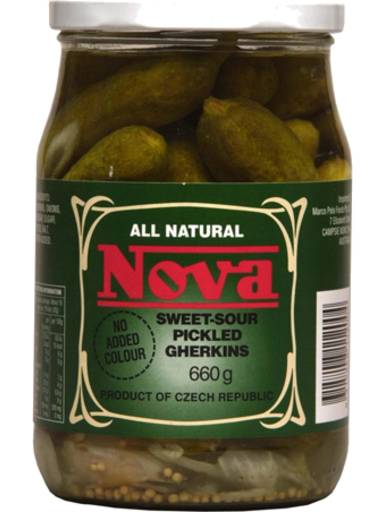 Nova Sweet and Sour Gherkins (660g)