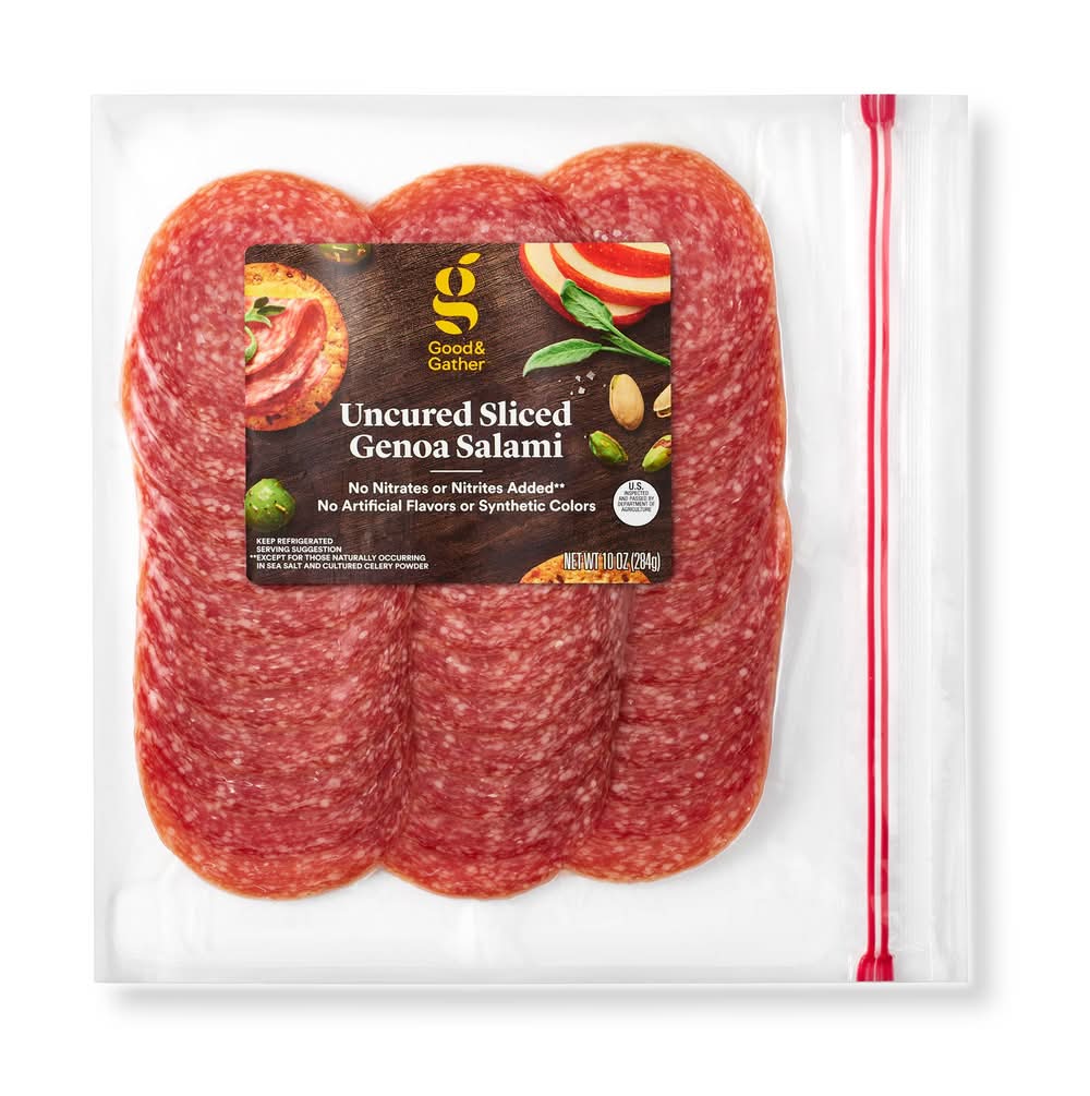 Good & Gather Sliced Uncured Genoa Salami (10 oz)