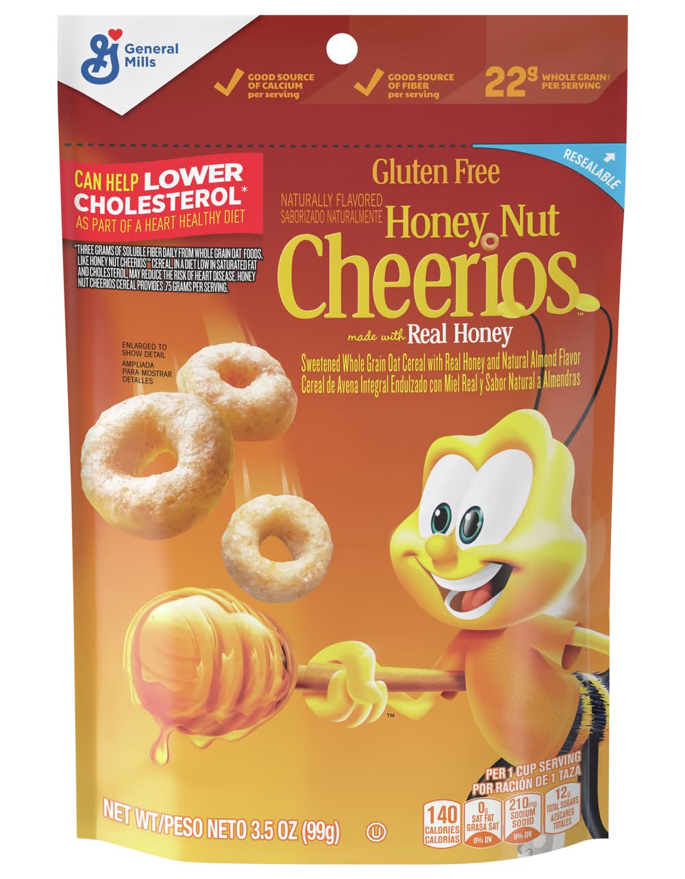Cheerios Honey Nut Gluten Free Cereal (3.5 oz)