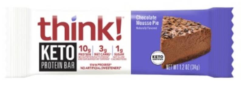 Think! Thin Keto Bar Chocolate Mousse Pie 1.20