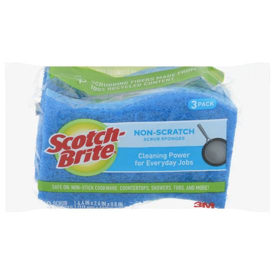 Scotch-Brite Non-Scratch Scrub Sponges (3 ct)