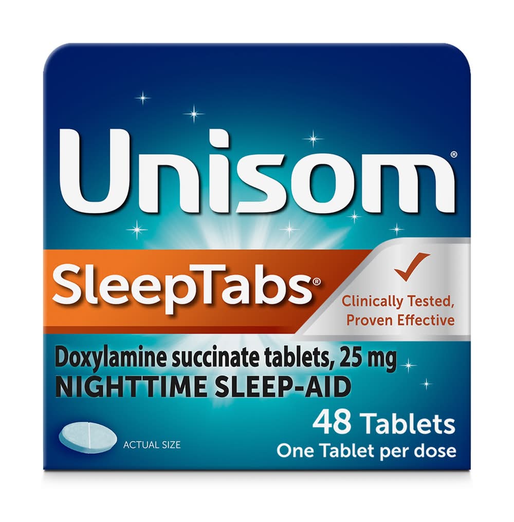 Unisom Nighttime Sleep Aid 25mg Tablets (3.2 oz, 48 ct)