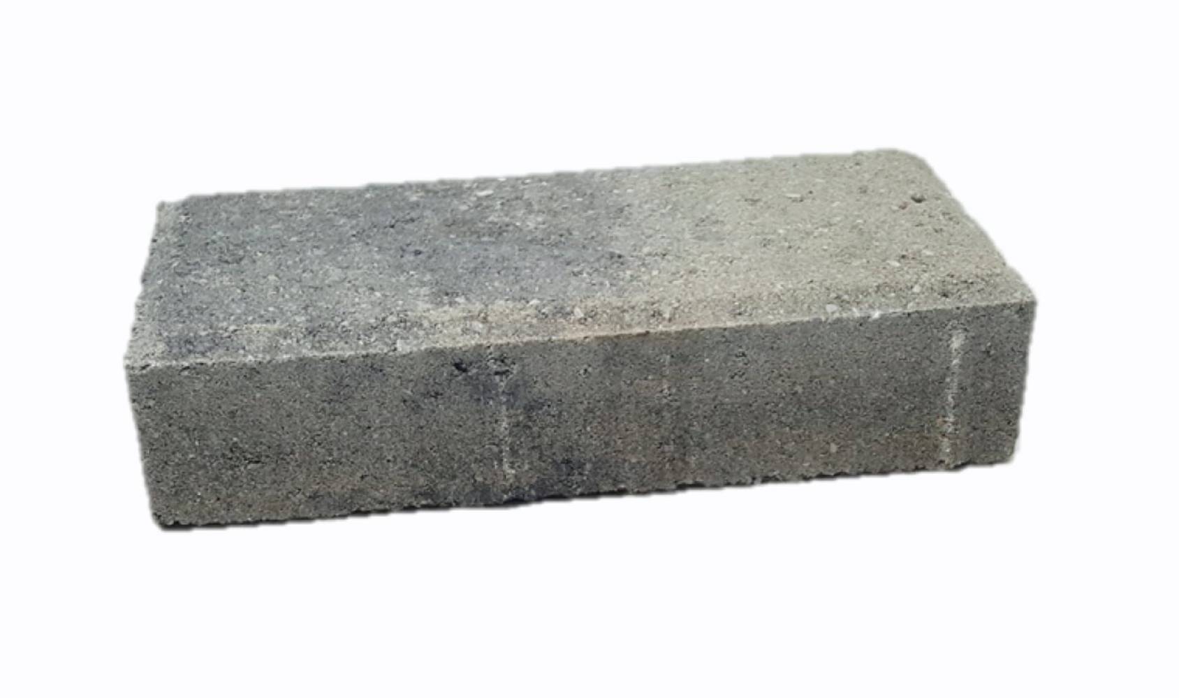 8-in L x 4-in W x 2-in H Rectangle Gray/Charcoal Concrete Patio Stone | KHGC