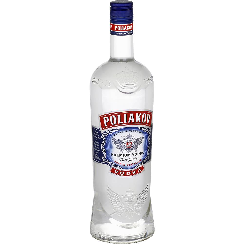 Vodka POLIAKOV, 37,5°, 1 litre