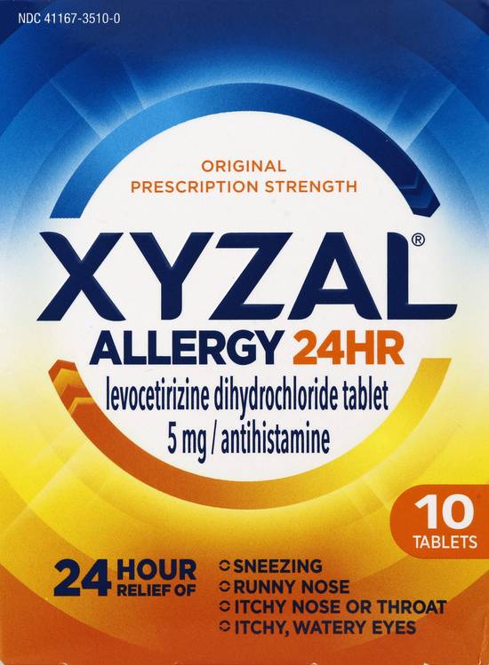 Xyzal 24hr Allergy Relief Antihistamine 5 mg Tablets (10 tablets)
