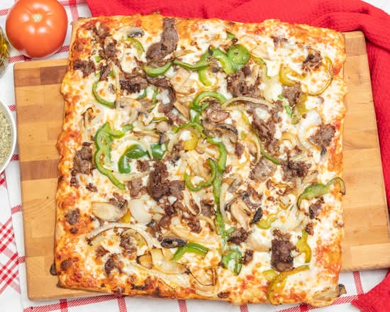 Philly Cheesesteak Pizza