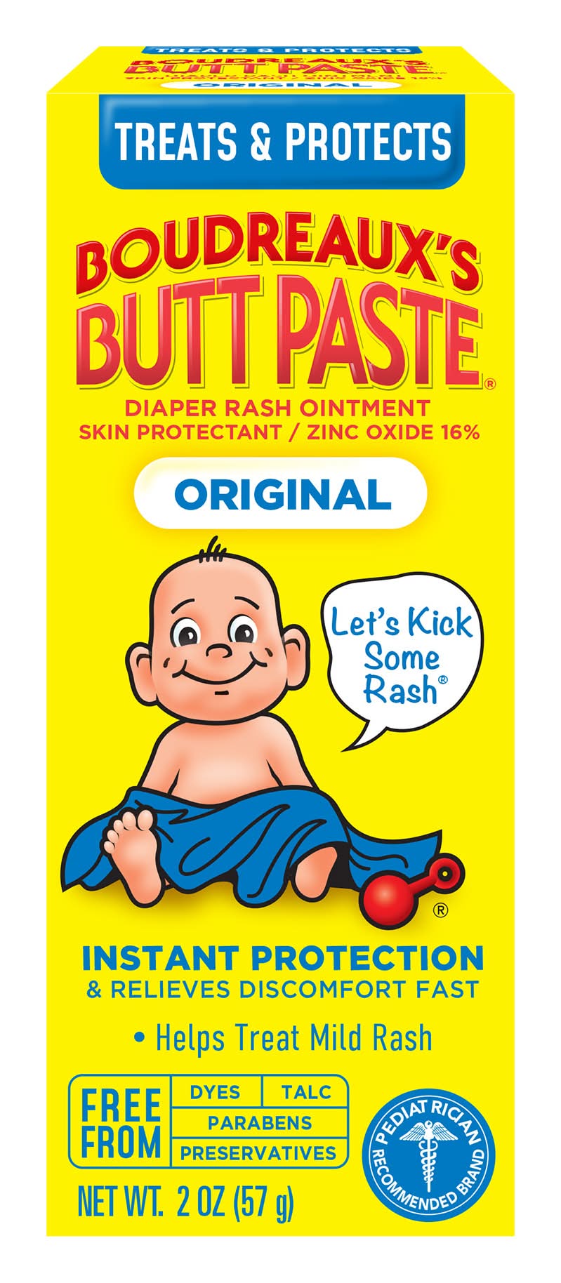 Boudreaux's Butt Paste Butt Paste Original Diaper Rash Ointment (2 oz)