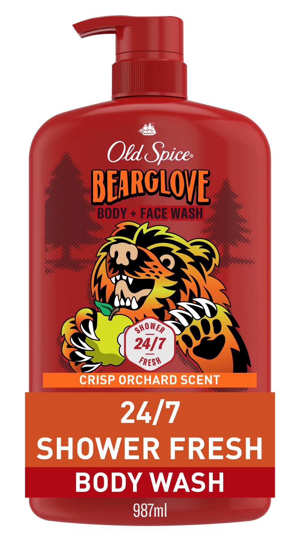 Old Spice Wild Bearglove Scent Body Wash For Men (1.95 lbs)