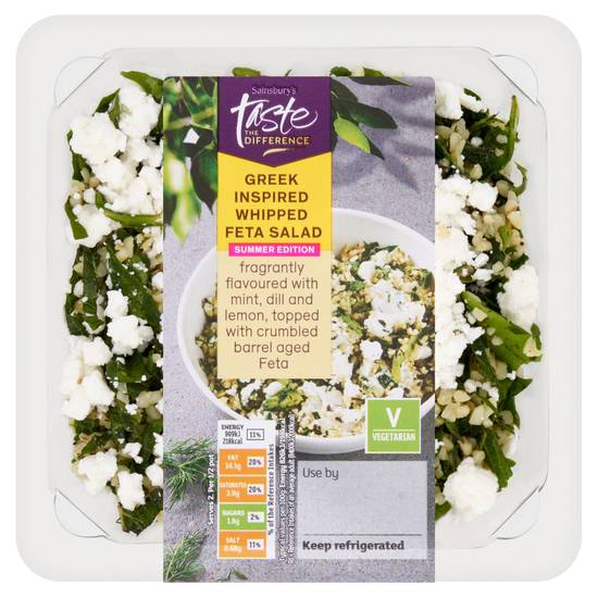 Sainsbury's Greek Inspired Whipped Feta Salad Summer Edition, Taste the Difference 220g