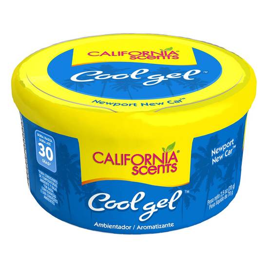 California sc aromatizante gel newport new car (bote 70 g)