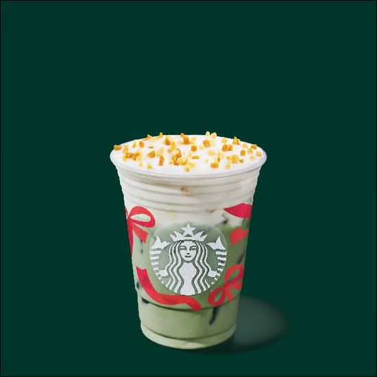 Toffee Crunch Iced Matcha