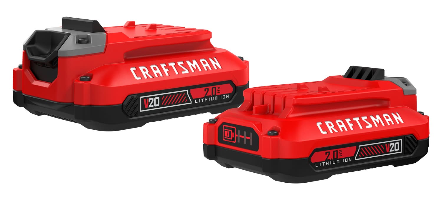 Craftsman V20 Cmcb202-2 2 Ah Lithium-Ion Battery Pack 2 Pc