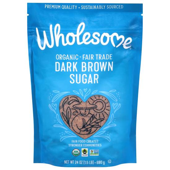 Wholesome Organic Dark Brown Sugar (1.5 lbs)