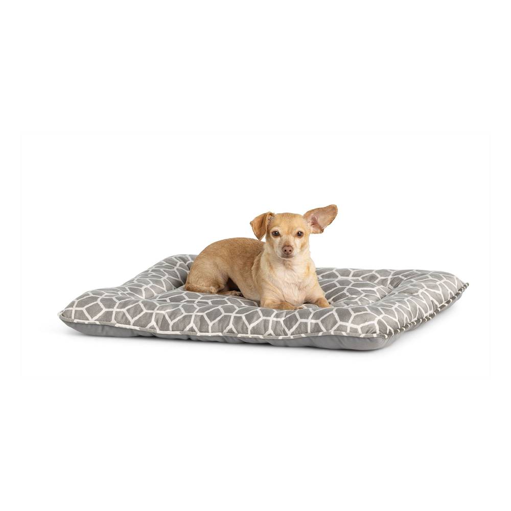 Top Paw Tiles Pillow Dog Bed (28" x 22"/grey)