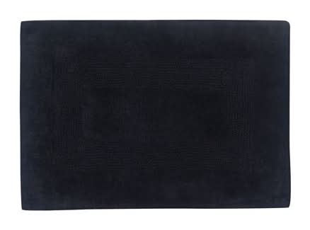 Mainstays Racetrack 100% Cotton Bath Rug, 17x24 in, Black