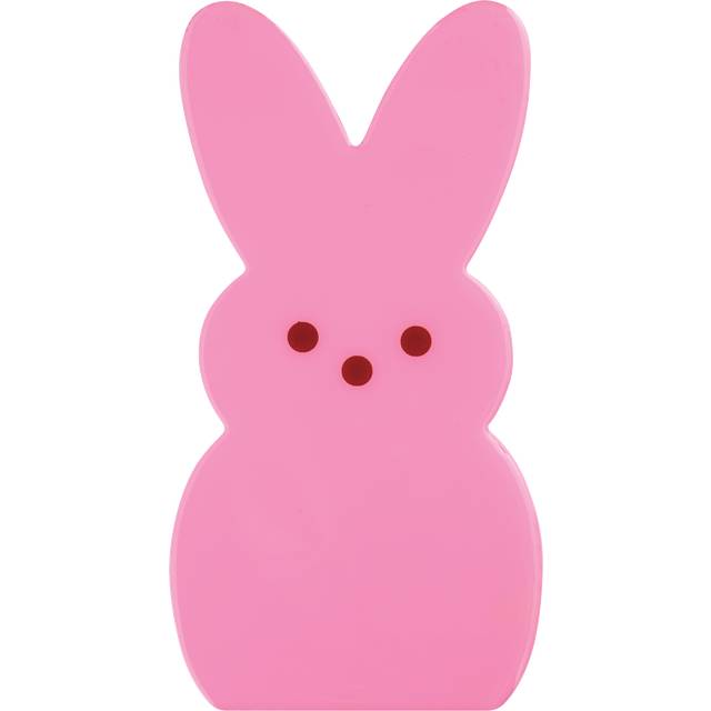 Peeps Wood Bunny, Pink, 8 in