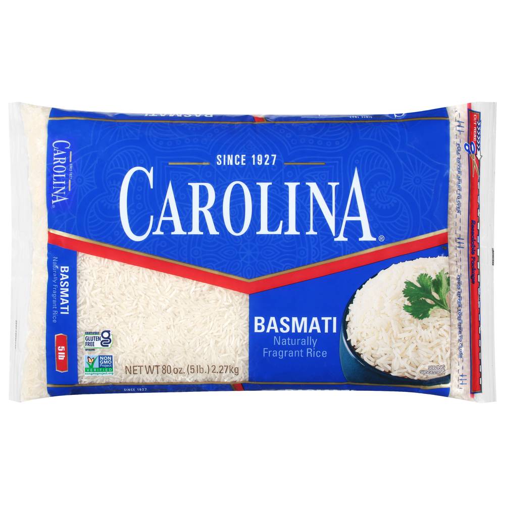 Carolina Basmati Naturally Fragrant Rice (5 lbs)