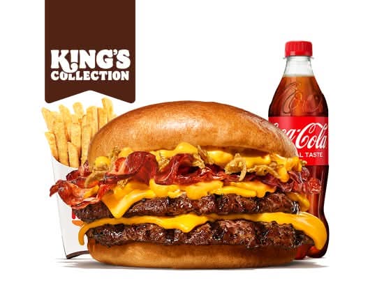 King's Cheesy Bacon Double Menü