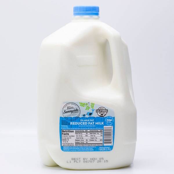 Sunnyside Farms 2% Reduced Fat Milk (1 gal)