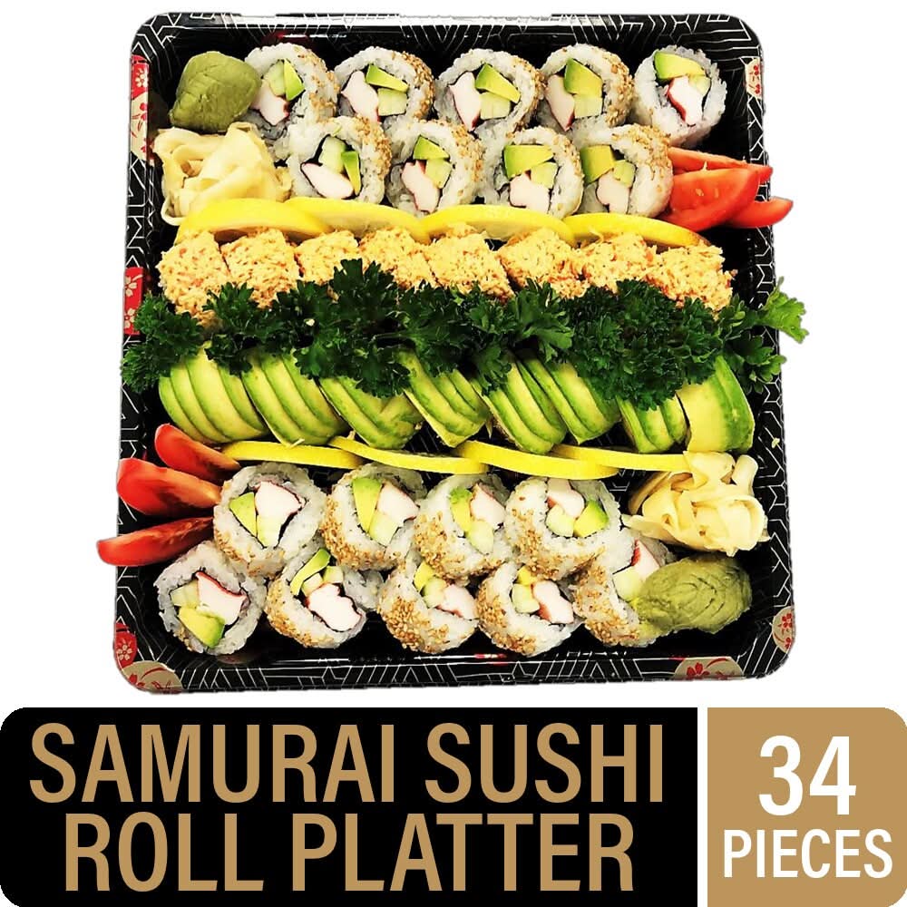 Private Selection Inku Sushi Co Samurai Sushi Roll Platter (34 ct)