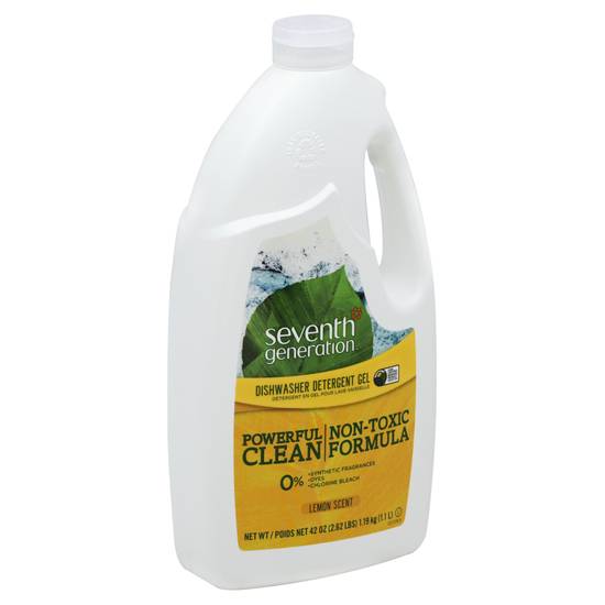 Seventh Generation Lemon Scent Natural Dishwasher Detergent Gel
