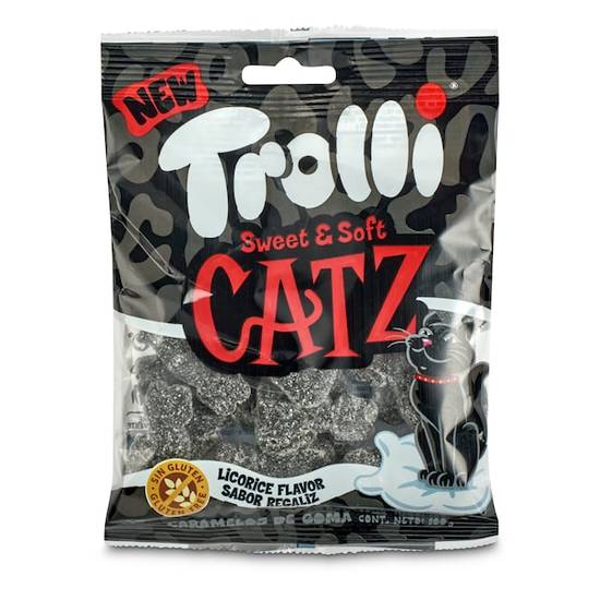 Golosinas Gatos Sabor Regaliz Trolli Bolsa (100 g)