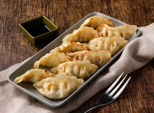香烤鮭魚餃套餐Grilled Salmon Dumplings (10p) Combo
