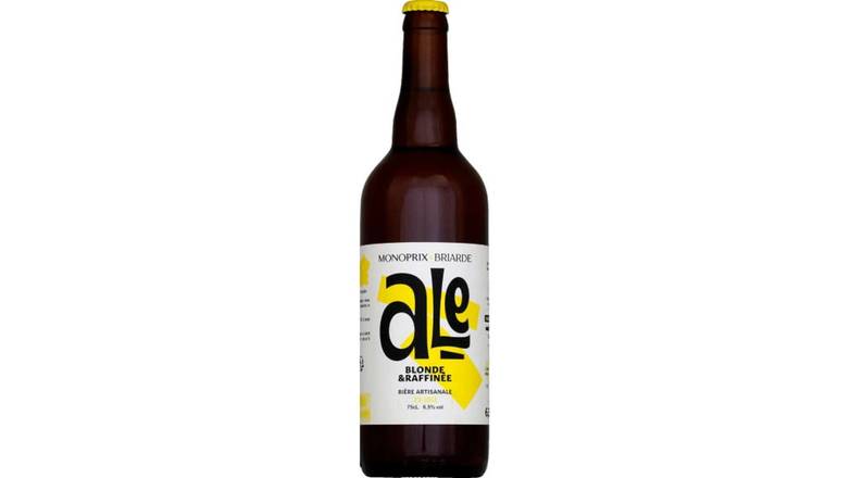 Monoprix Bière Ale blonde & raffinée La bouteille de 75 cl