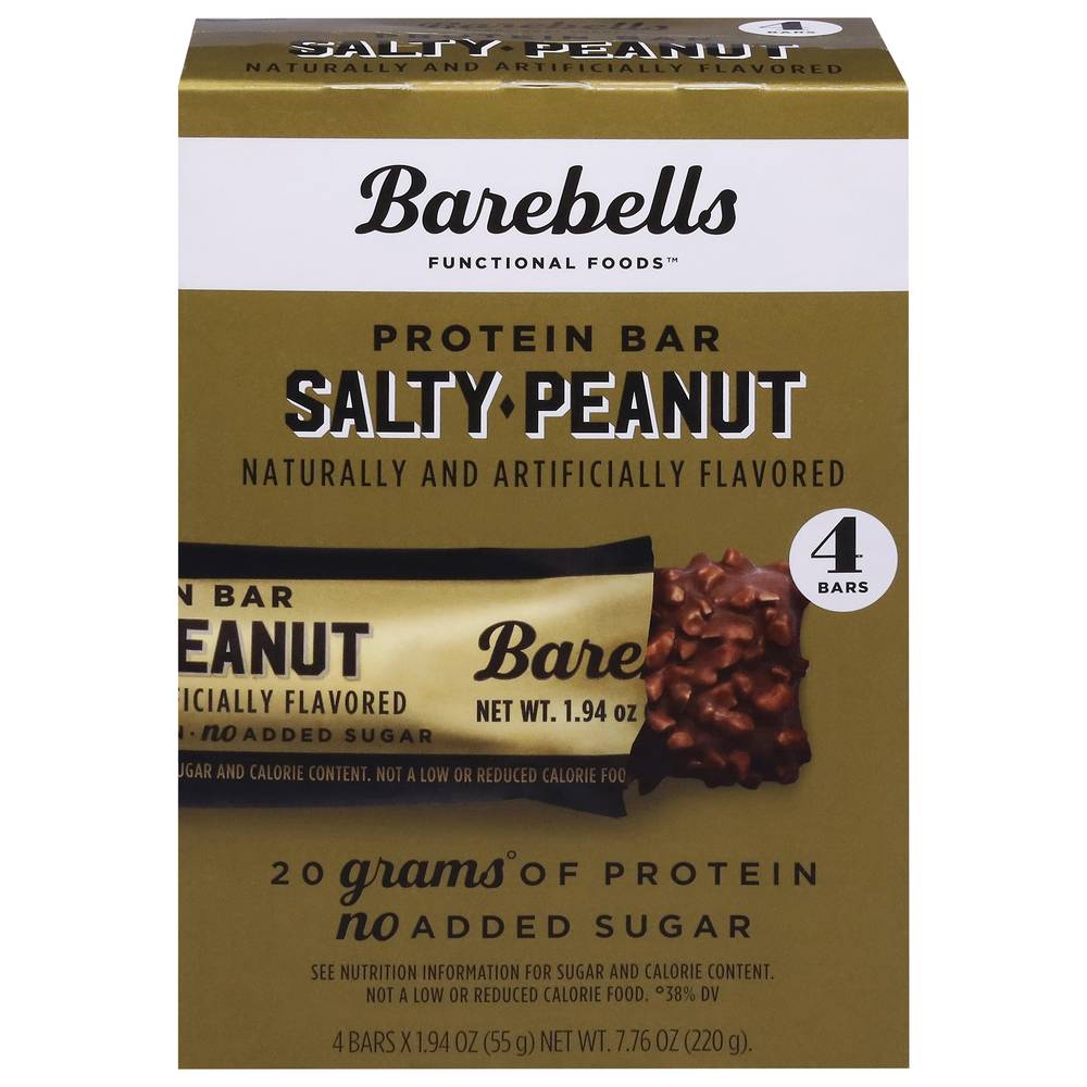Barebells Protein Bars, Salty Peanut (7.76 oz, 4 ct)