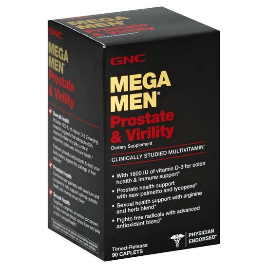 Gnc Mega Men Prostate & Virility Supplement (90 ct)