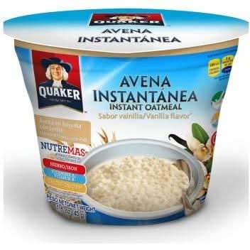 Avena Instantánea Quaker Nutremas Vainilla Con Leche 40 g