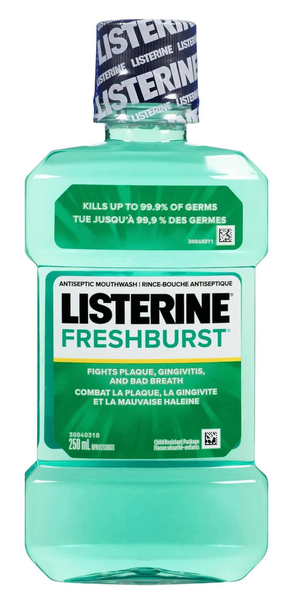 Listerine Antiseptic Mouthwash, Fresh Burst (250 ml)