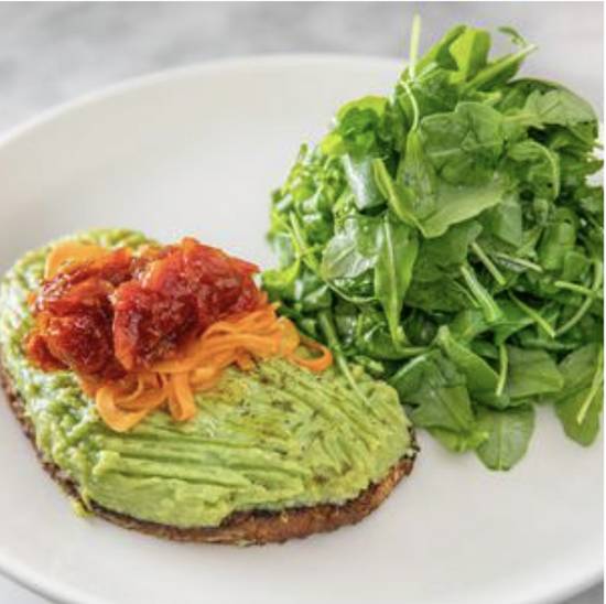 Mashed Avocado on Seeded Bread