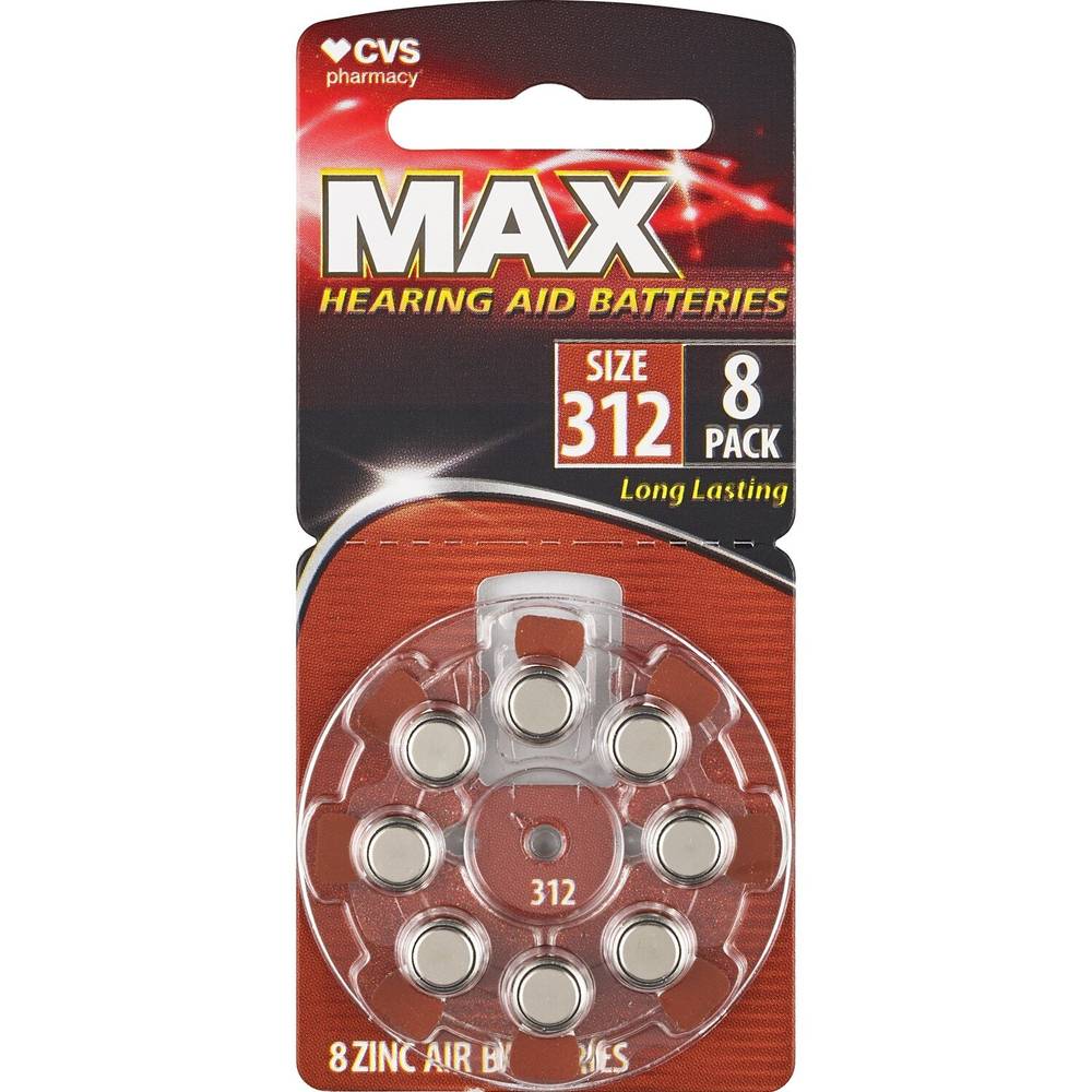 Cvs Hearing Aid Batteries Size 312, 8 Ct