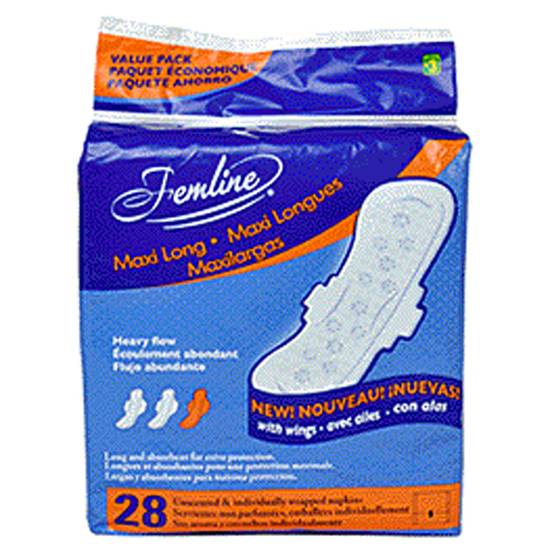 Femline Sanitary Pads - Maxi Long 24 Pack (24 pk)