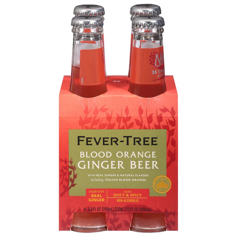 Fever-Tree Fever Tree Blood Orange Ginger Beer (4 x 200 ml)