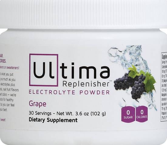 Grape Electrolyte Powder Ultima Replenisher 3.6 oz