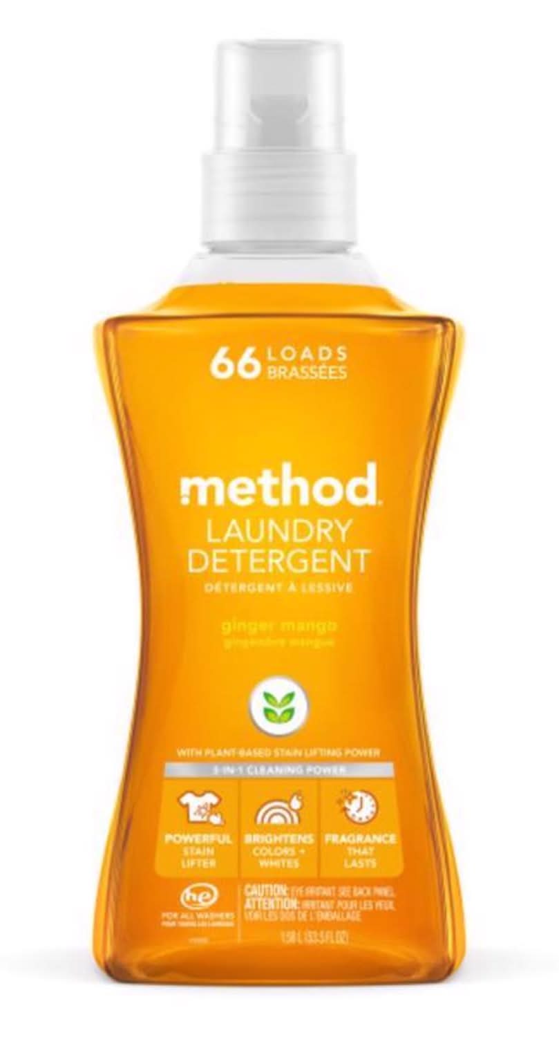 Method Ginger Mango Scent Laundry Detergent Liquid 53.5 Oz 1 Pk