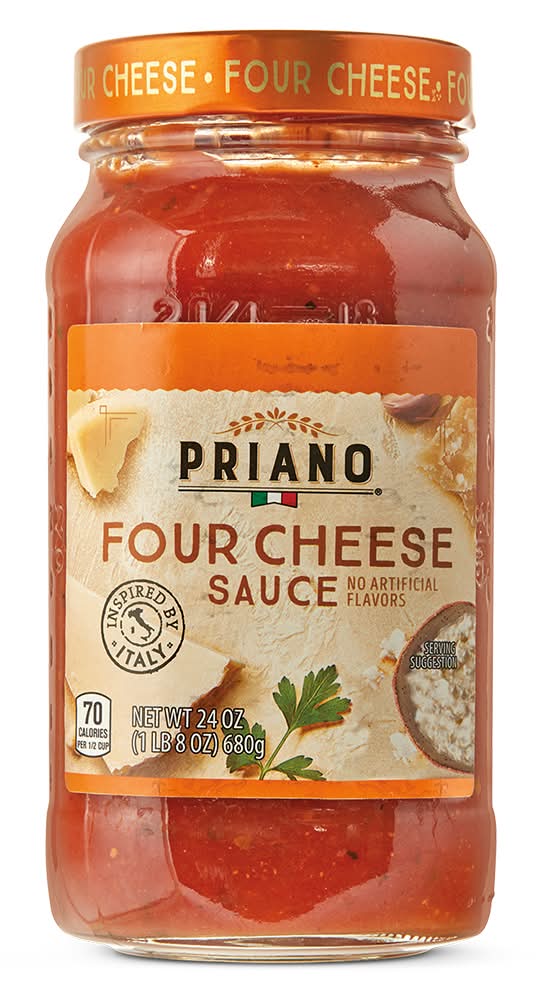 Priano Pasta Sauce, Four Cheese (24 oz)