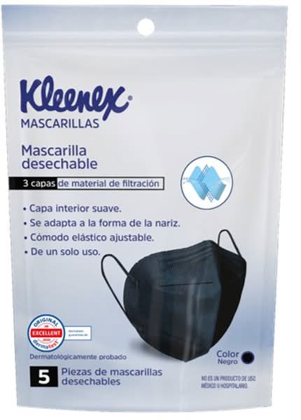 Kleenex · Cubrebocas negro (247,73 g)