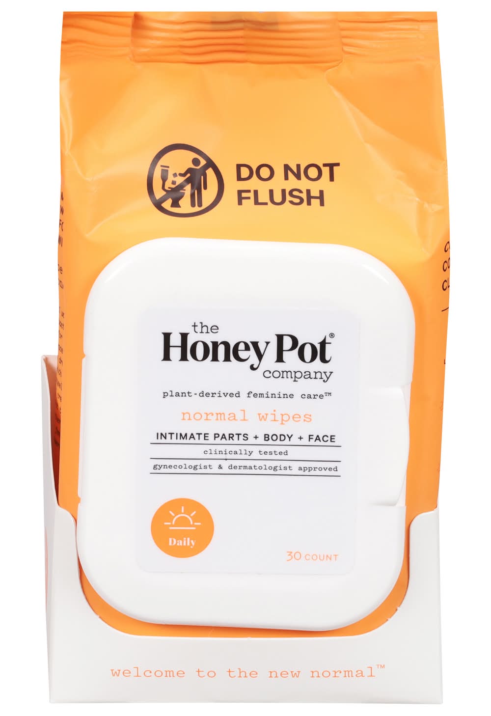 The Honey Pot Refresh Normal Wipes (6.4 oz, 30 ct)