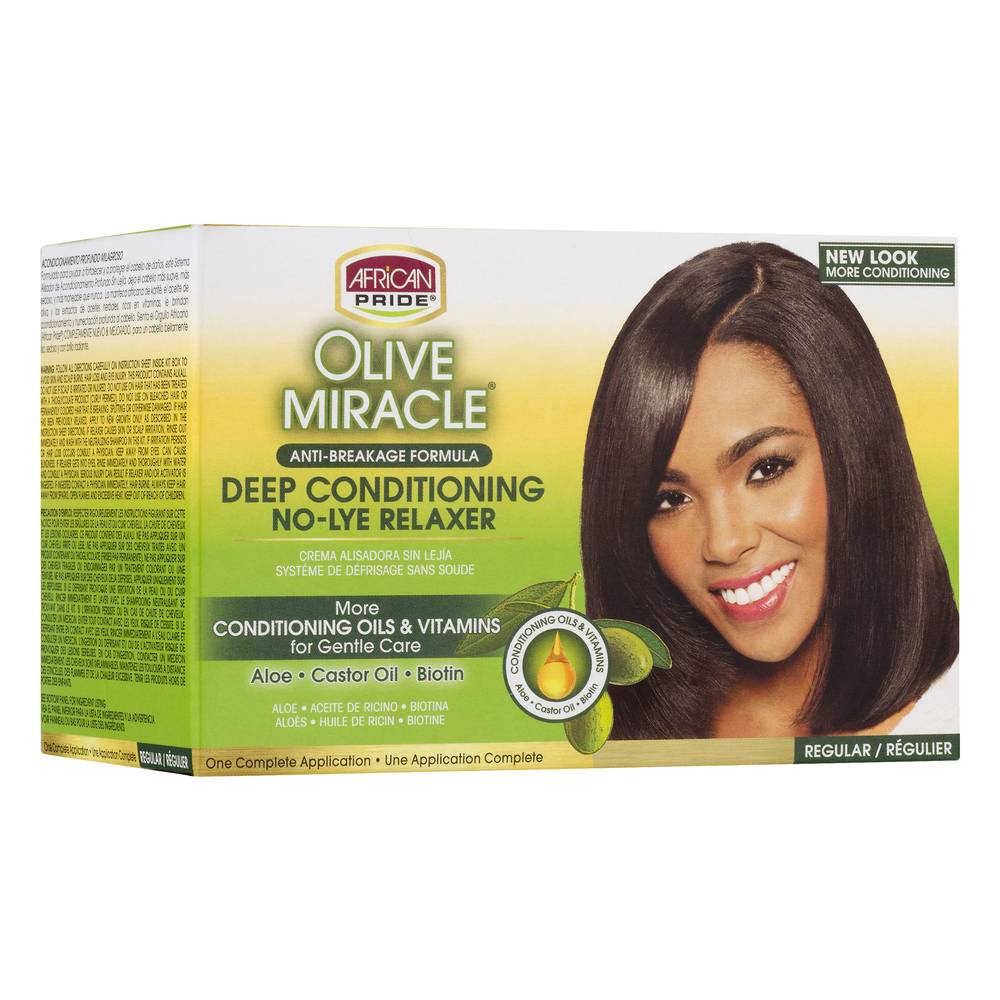 African Pride Deep Conditioning No-Lye Relaxer Kit (1 lbs)