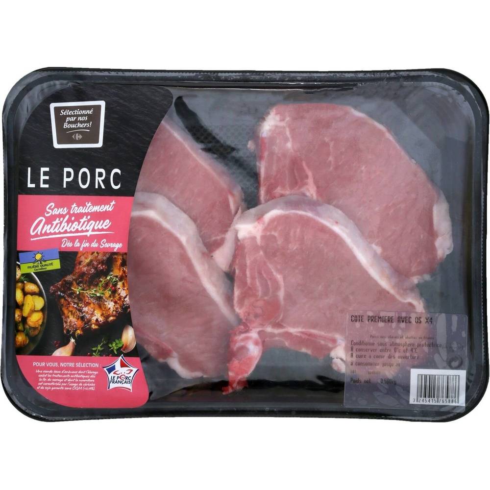 Filière Qualité Carrefour - Côte de porc première