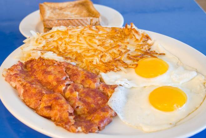 Order Two eggs & Corned Beef Hash food online from Bob And Edith'S Diner store, Alexandria on bringmethat.com