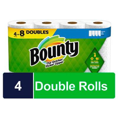Bounty 4dr Sas White Paper Towel Tissue - 4 Count