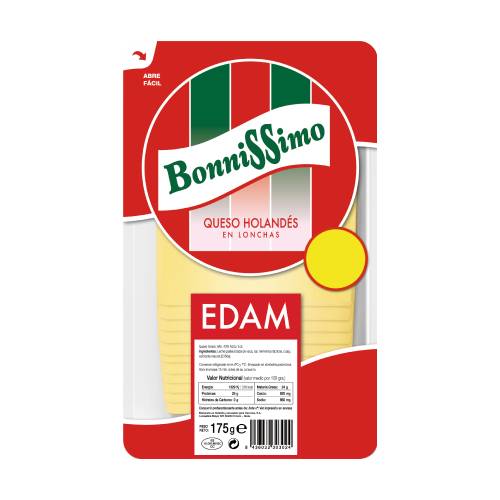 Queso Bonissimo Edam Lonchas 175Gr