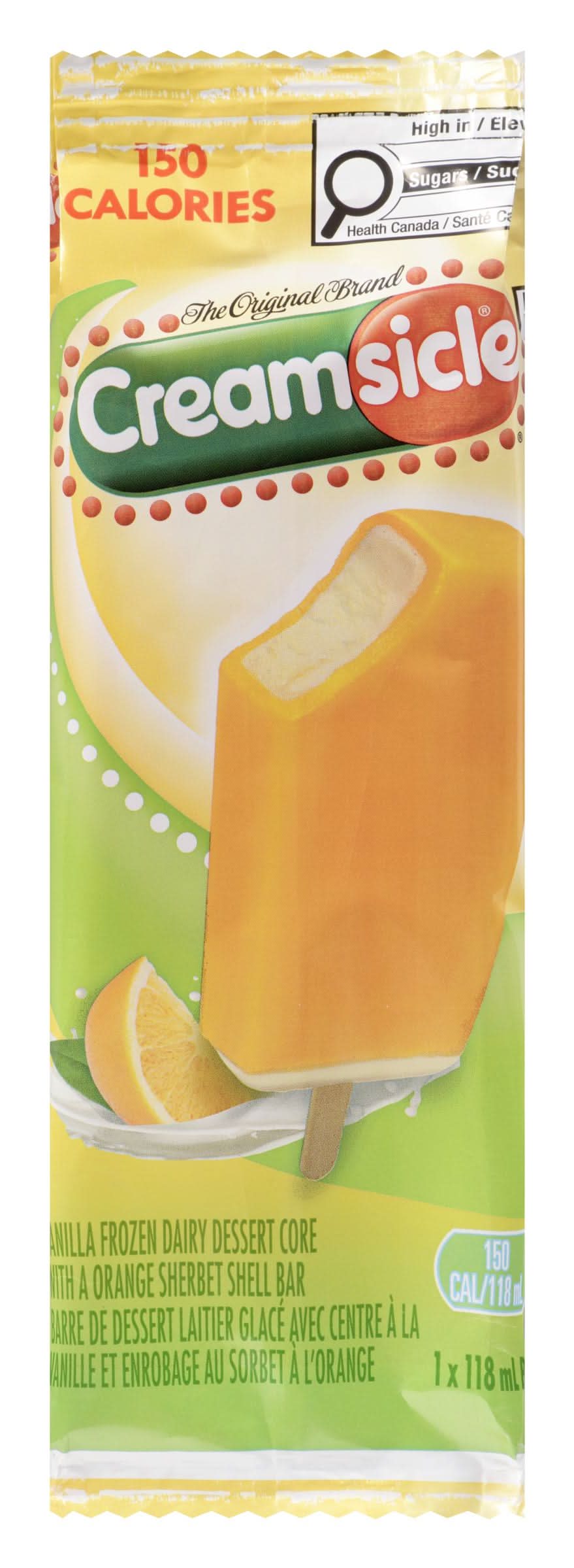 Popsicle Creamsicle Ice Cream Bar, Vanilla (118 ml)