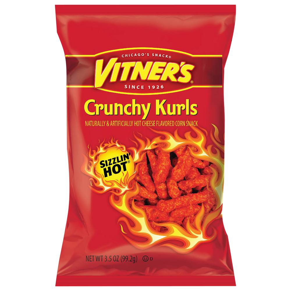 Vitner's Sizzlin' Hot Cheese Crunchy Kurls (3.5 oz)