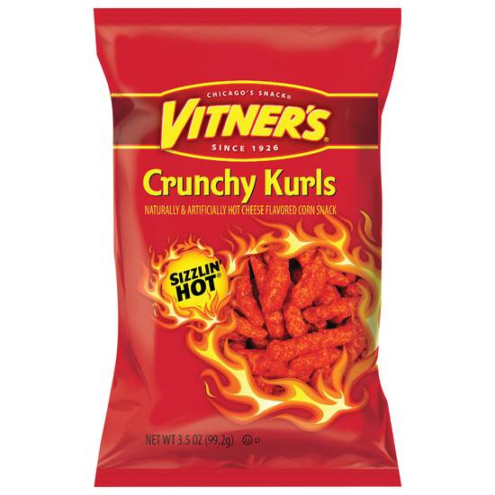 Vitner's Sizzlin' Hot Cheese Crunchy Kurls (3.5 oz)
