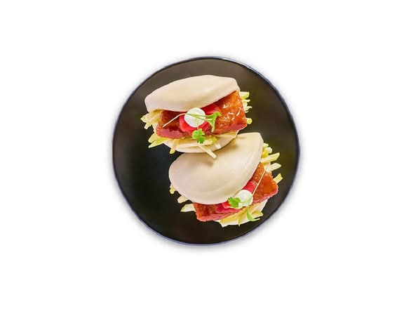 tonkatsu pork bao buns